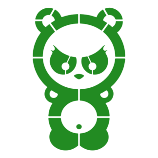Dangerous Panda Decal (Green)